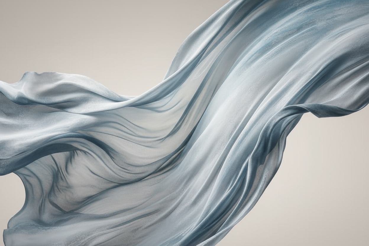 застывшая драпировка на светлом фоне